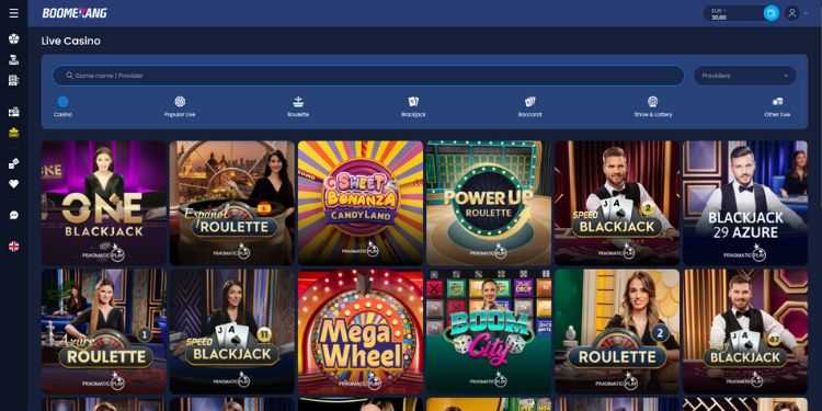 Boomerang casino online casino