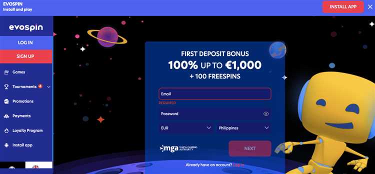 Evospin online casino