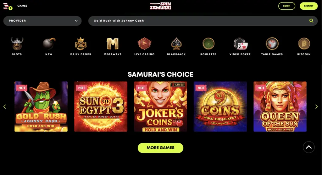 Spin samurai online casino